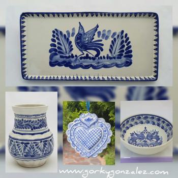 mexican pottery mexican ceramic folk art talavera Gorky Gonzalez / Gorky Pottery 