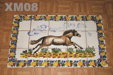 Artesanas Mexicanas Ceramica Majolica Talavera Mural de Azulejos XM08