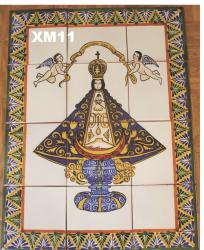 Artesanas Mexicanas Ceramica Majolica Talavera Mural de Azulejos<br>Virgen de San Juan