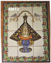 Artesanas Mexicanas Ceramica Majolica Talavera Mural de Azulejos<br>Virgen de San Juan II