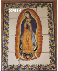 Artesanas Mexicanas Ceramica Majolica Talavera Mural de Azulejos<br>Virgen de Guadalupe II