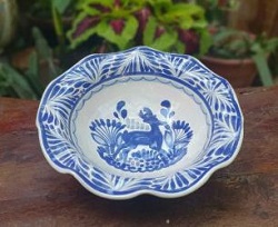 deer-pasta-bowl-rooster-ceramic-handcrafts-talavera-majolica-handpainted-folkart