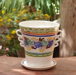 flowerplatter-maceta-handthrown-handmade-hand-painted-mexican-pottery-gorkygonzalez-gorkypottery-flowers-garden-jardin-home-hogar-plantas